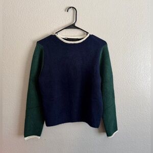Zara women’s color block knit sweater size M